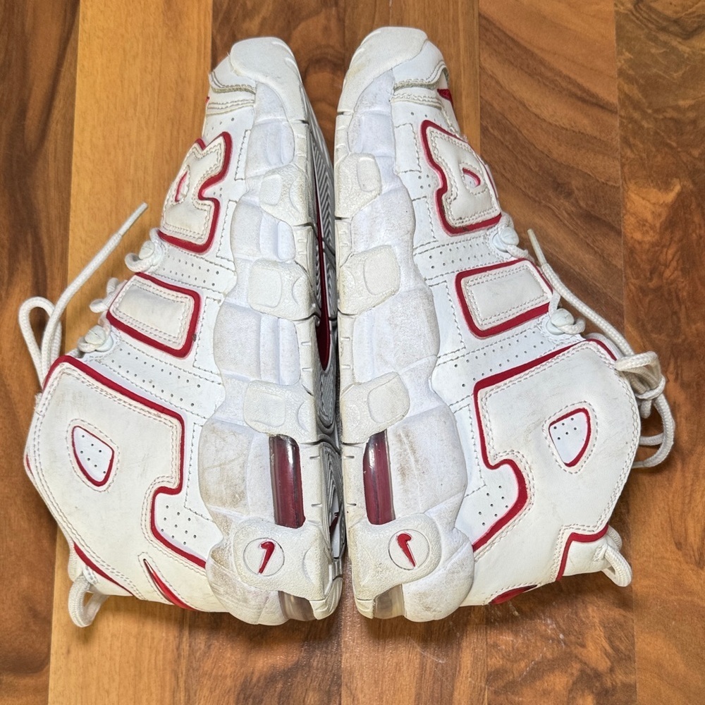 Nike Air More Uptempo (GS) big kids shoes white-US size 5.5Y DJ5988-100 - Picture 7 of 9
